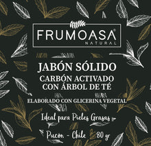Cargar imagen en el visor de la galería, Jabón con Carbón Activado y Árbol de té